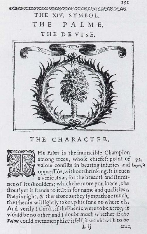 Henry Hawkins The palm as an emblem of Chastity